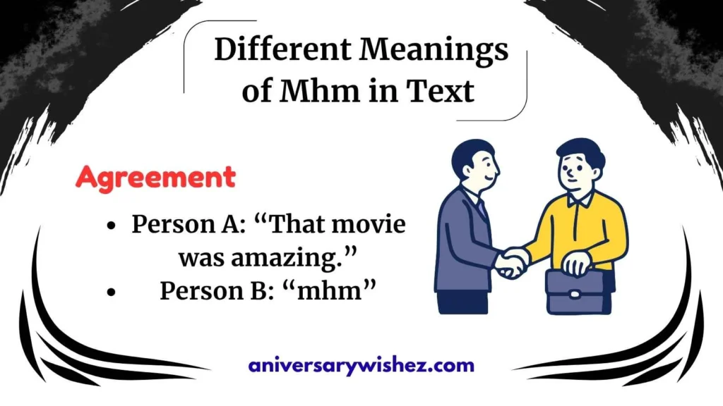 Different Meanings of Mhm in Text 