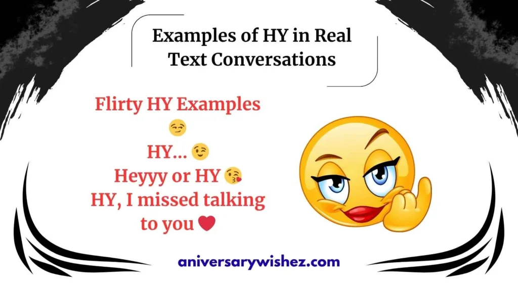 Examples of HY in Real Text Conversations