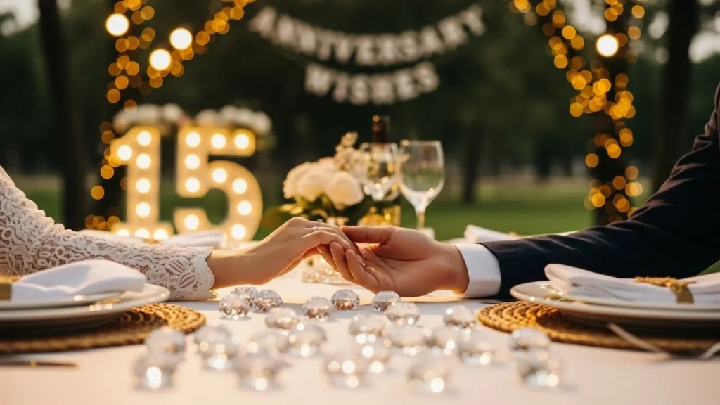 15th wedding anniversary celebration ideas