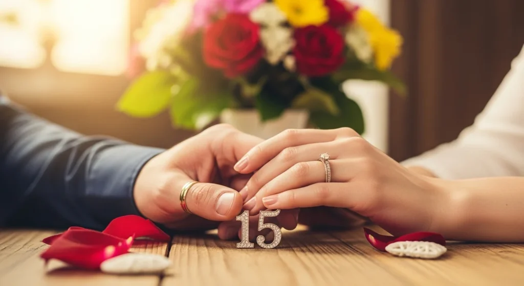 15th wedding anniversary quotes captions