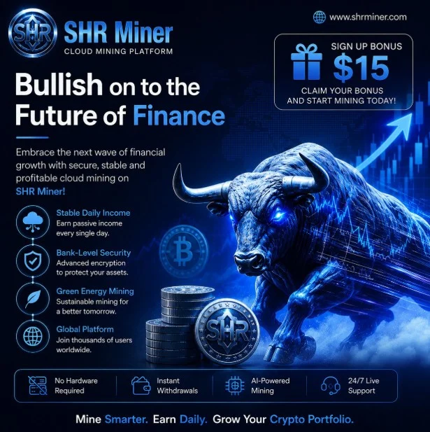 SHR Miner has launched a free cloud mining service for holders of BTC, XRP, and ETH, offering daily earnings of $10,700 or more